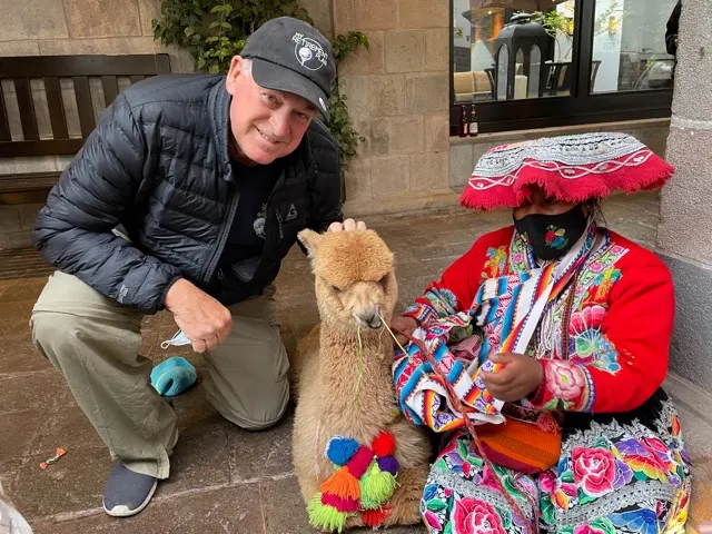 My new friends…this is an Alpaca. I think they are pretty cute animals.