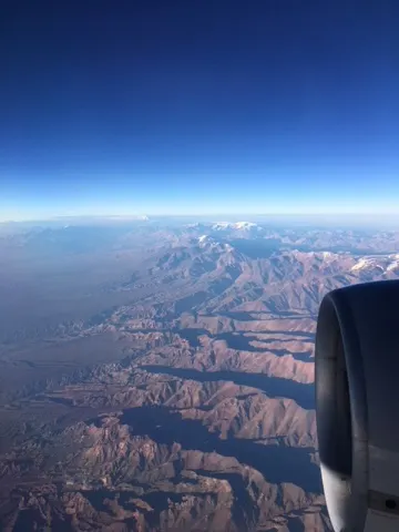 Part of the Andes Mountains as we start to come into the Buenos Aires area...quite stunning they were.