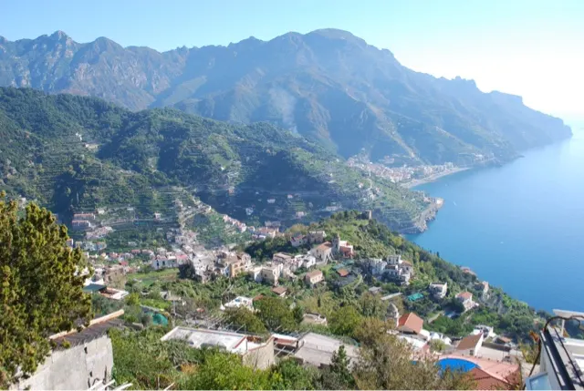 At Ravello looking down the coast...