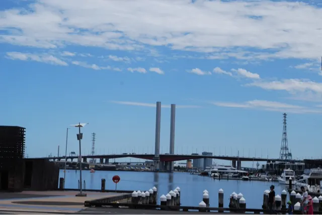 A part of the harbor in Melbourne...