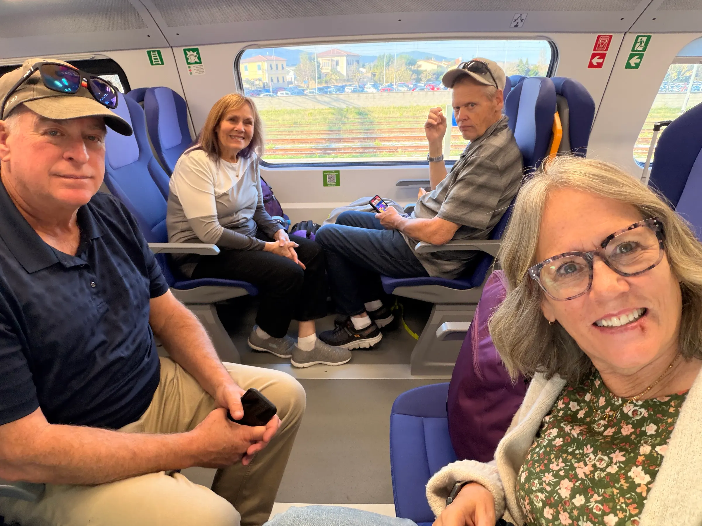 I think this was the train to Pisa. Hard to tell. We had fun training all day today!