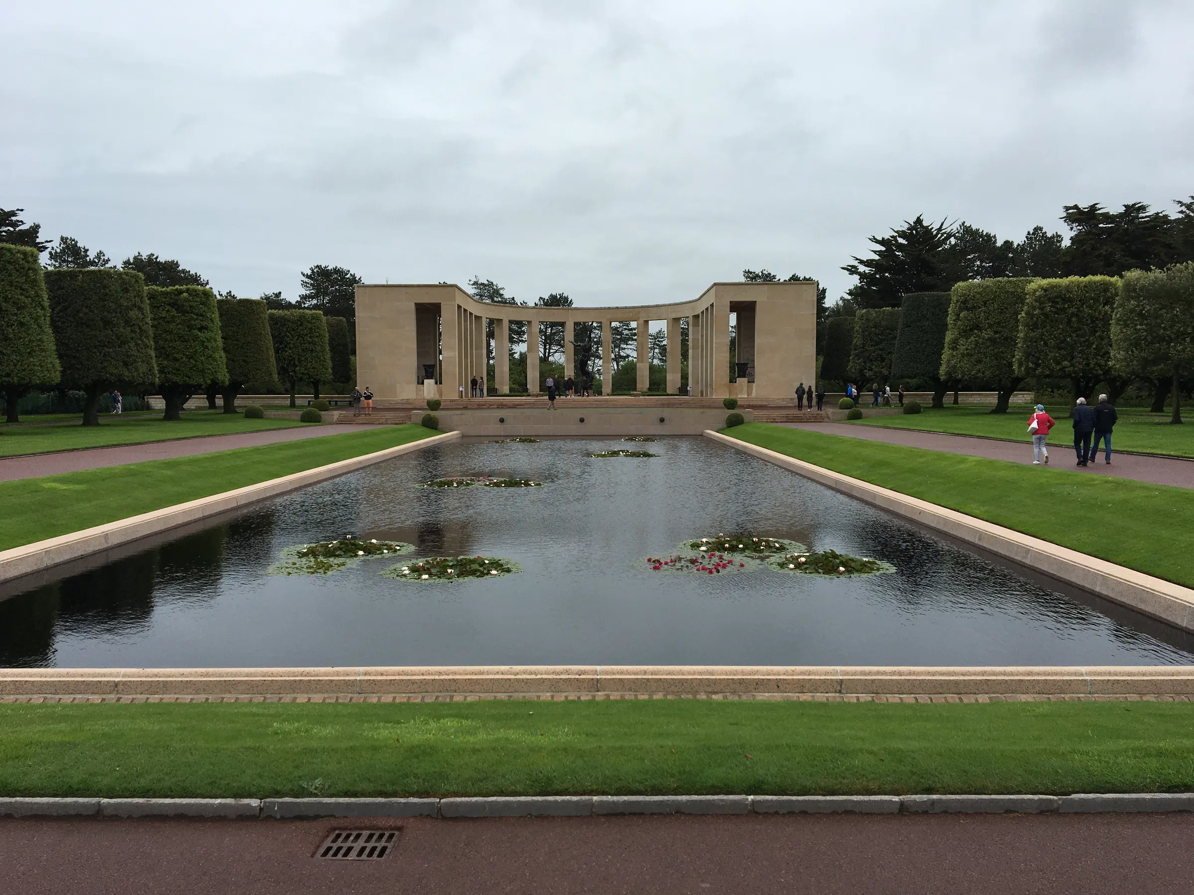 One of the memorials at Omaha Beach memorial.