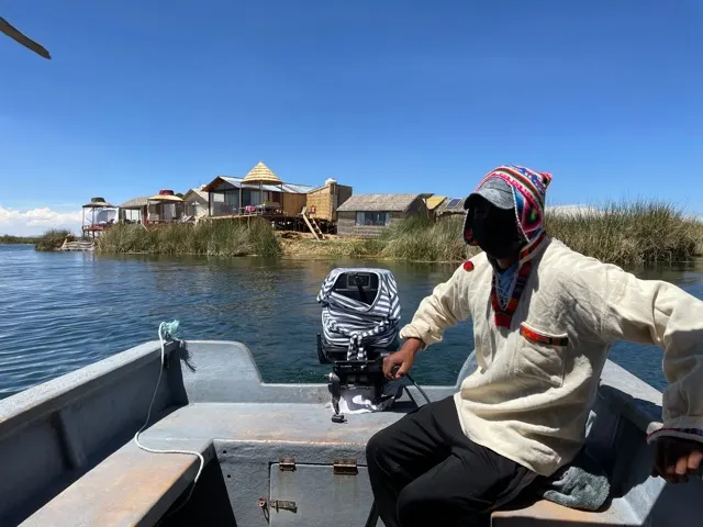 Our tour guide….Joel taking us around on his boat.