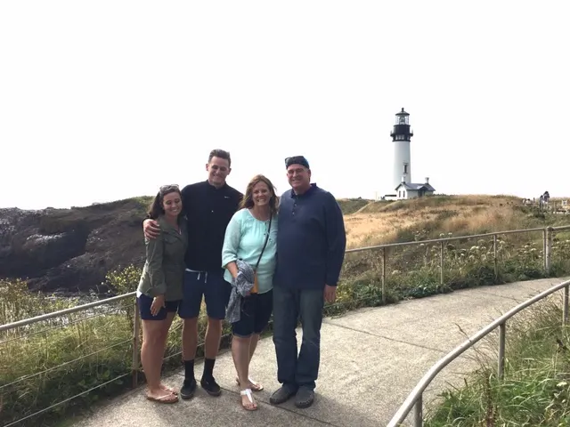 Yaquina Lighthouse with Travis, Mackenzie, Denise and I....