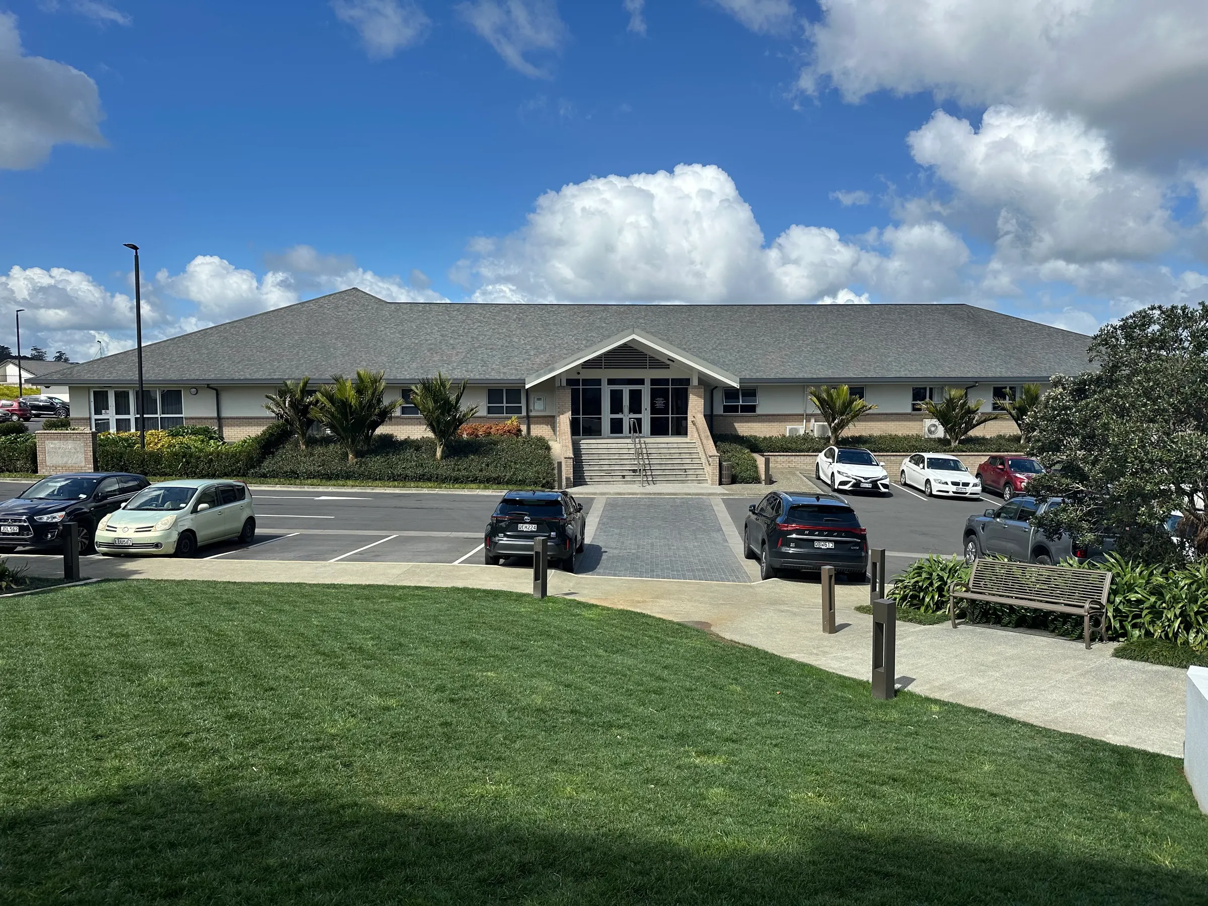 This is the Missionary Training Center that sits next to the temple where missionaries going out to certain areas of the world come to be trained and prepared to serve and teach.