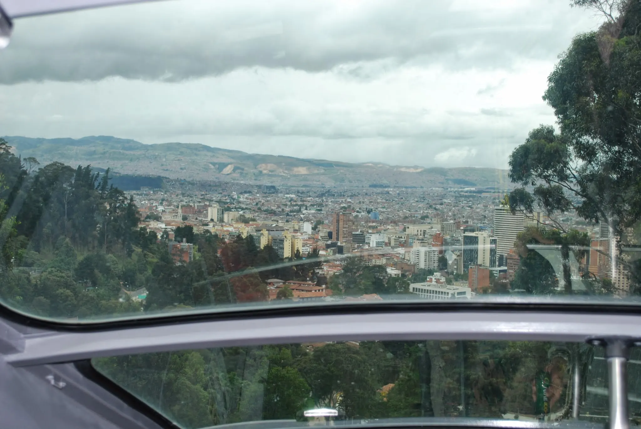 Looking back from tram back at the city....