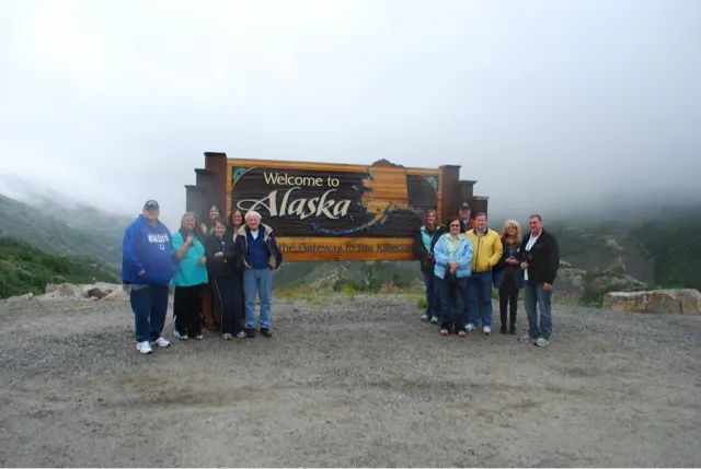 Welcome to Alaska sign...