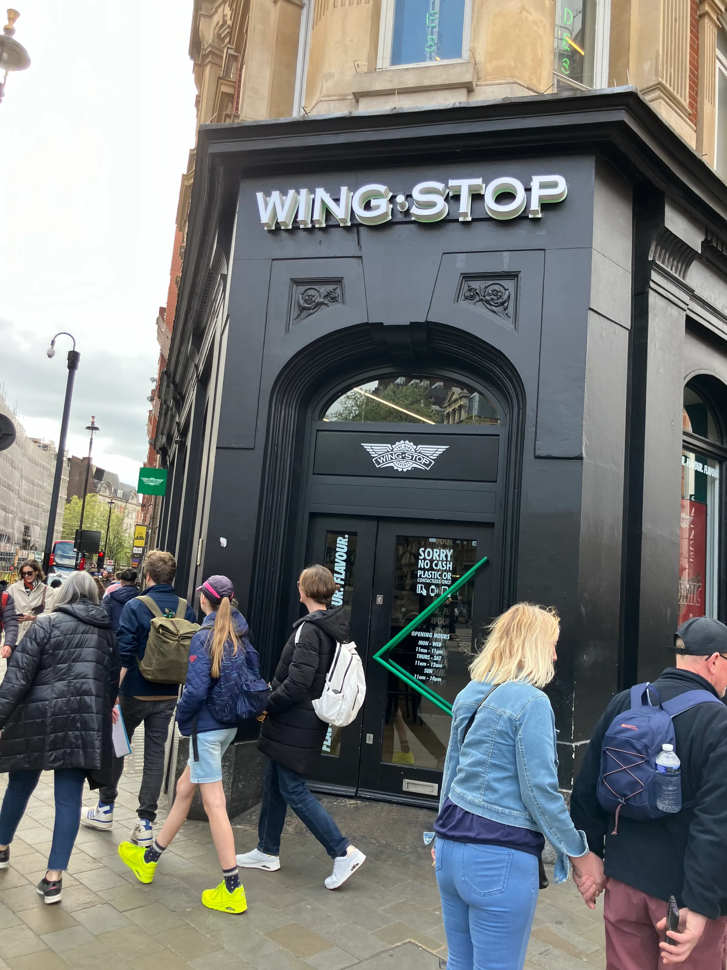 You see so many American businesses over here. I put this in for my brother, Fred, who I know enjoys Wing Stop.