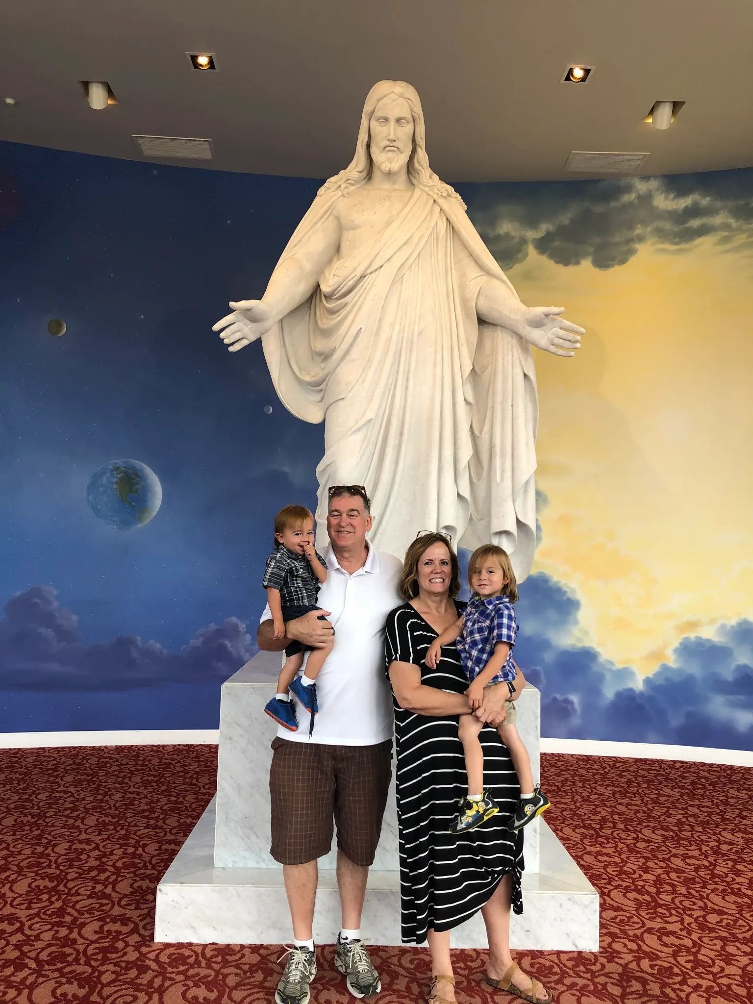 Grandma, Grandpa, Atticus and Lorenzo ... and the Christus of course.