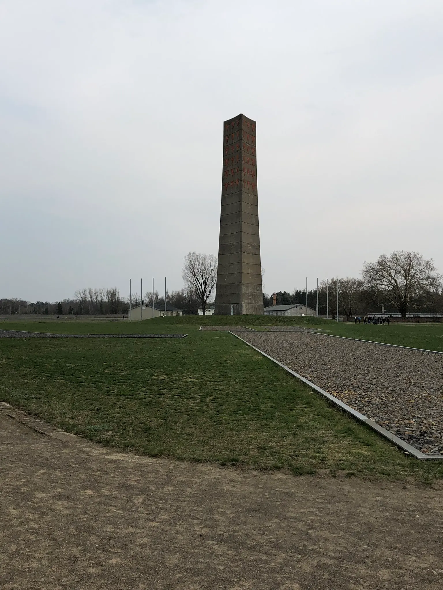 The camp monument....