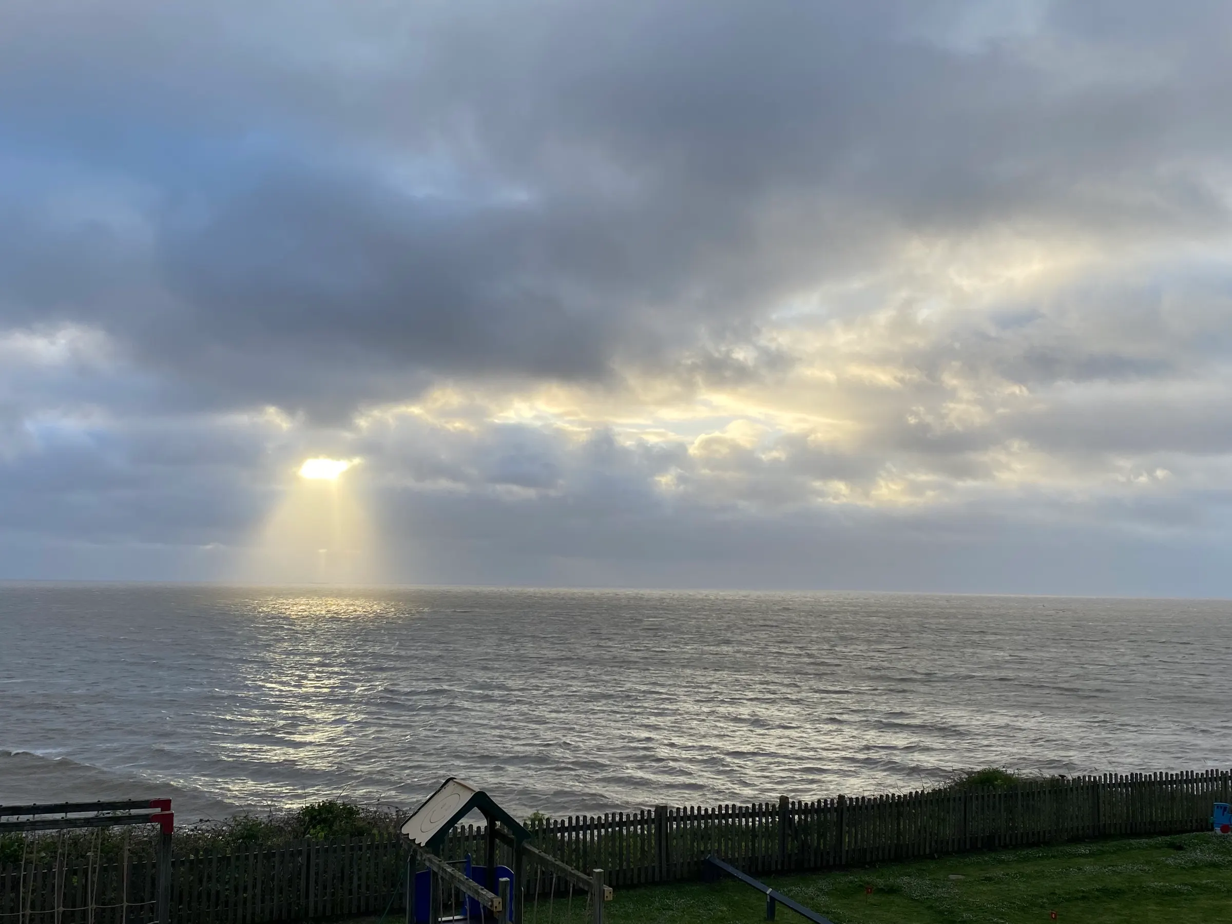 You will see some nice pictures of the North Sea with the light shining through. Pretty beautiful they are.