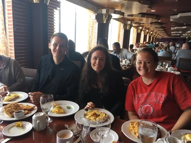 Sea day breakfast (not at the buffet). It was a brunch and it offered a lot...