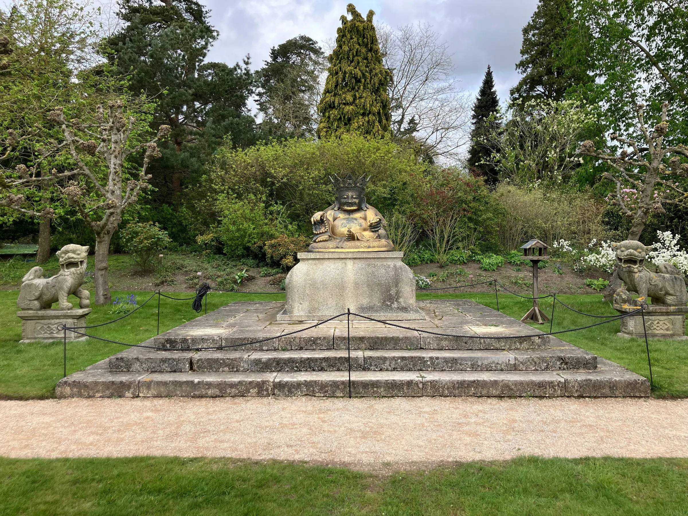 A crazy Buda statue in one of the gardens at the Kings residence. Not sure the significance of this guy being here.