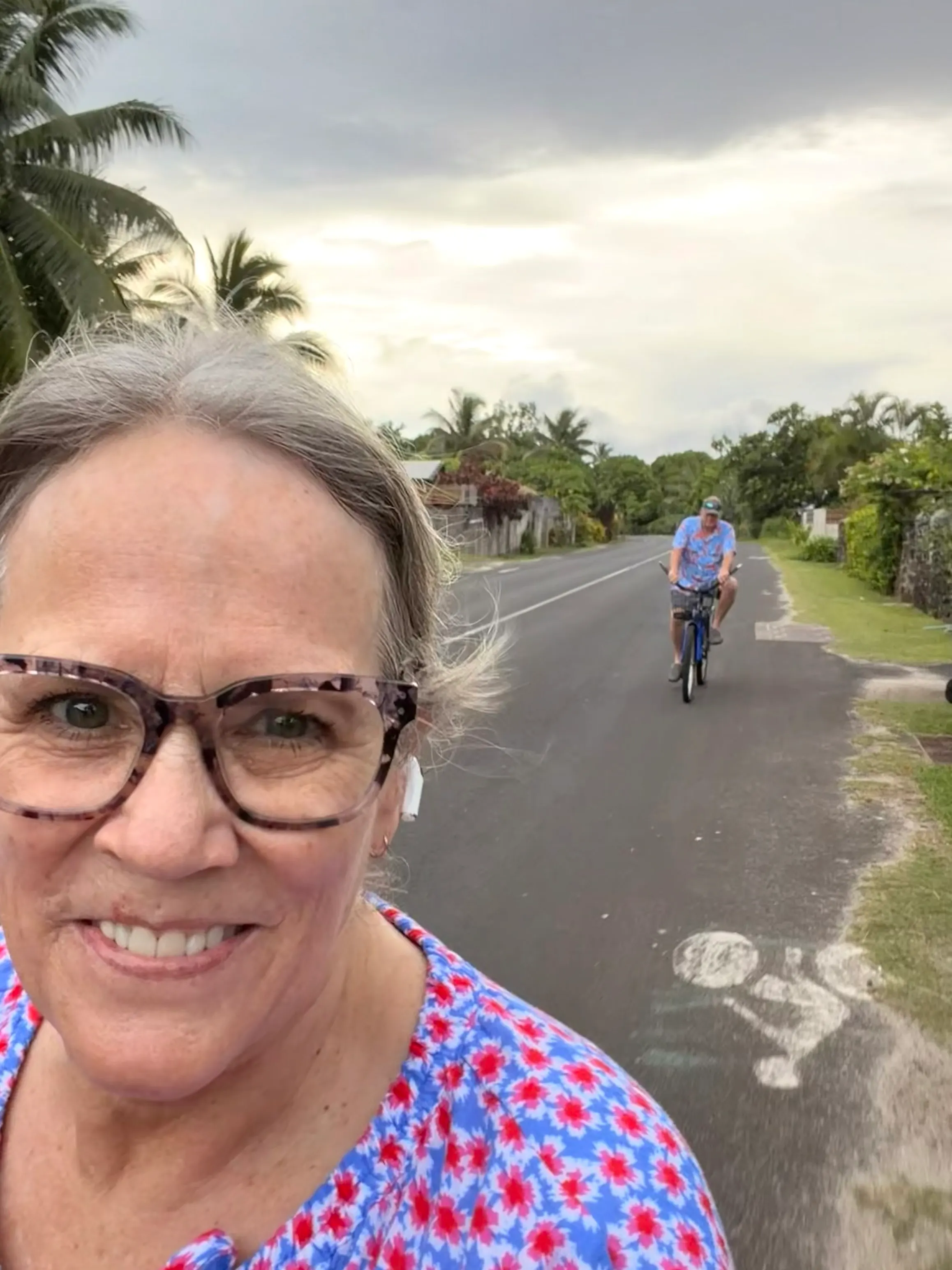 A picture of the old man struggling to ride these bikes. Where’s my e-bike?