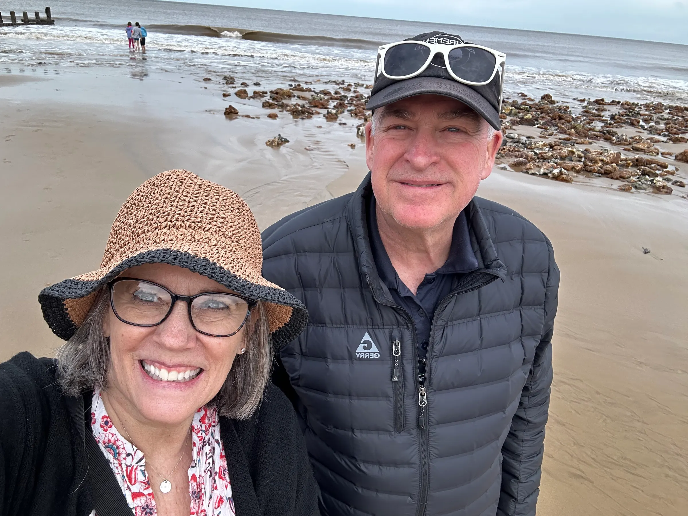 On the beach…love this girl. So fun to travel with.