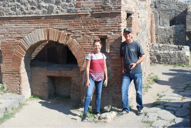 The bakers and their brick oven bakery....
