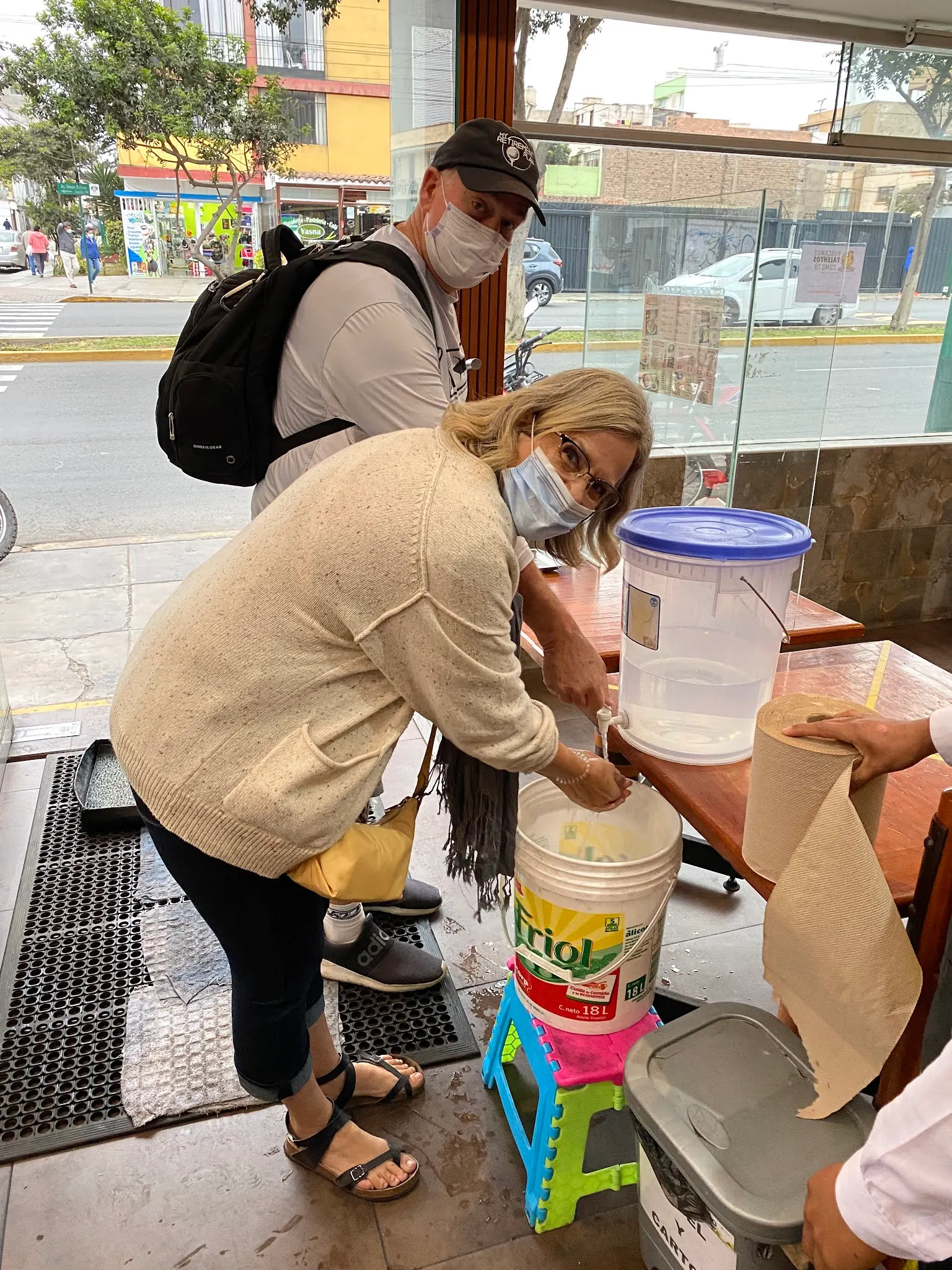 To get into the eatery where we ate for dinner, we had to wash our hands, get our temperature taken and so on. It is pretty amazing what they are doing here relative to Covid.