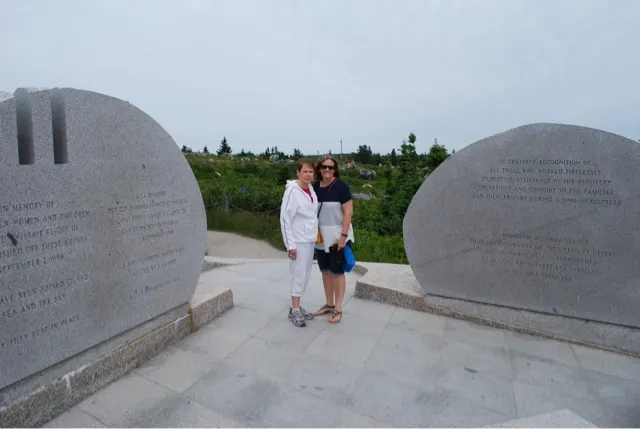 The Swiss Air flight memorial...