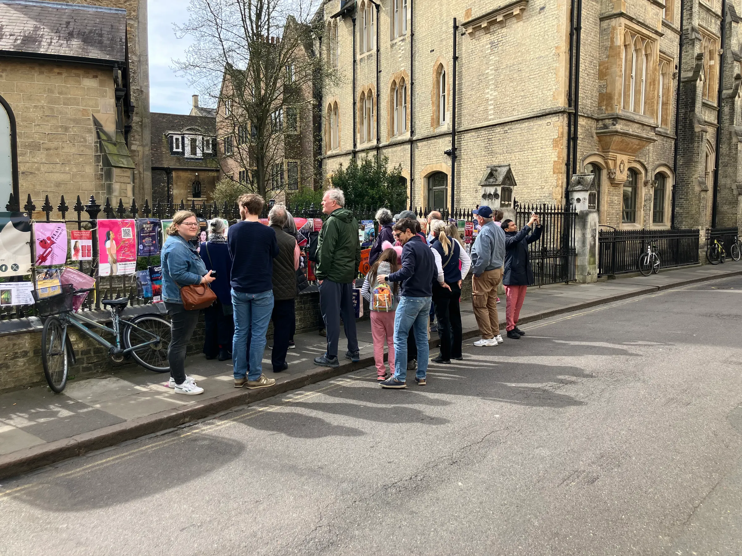 A couple of pictures of our tour group stopping and talking at different stops.