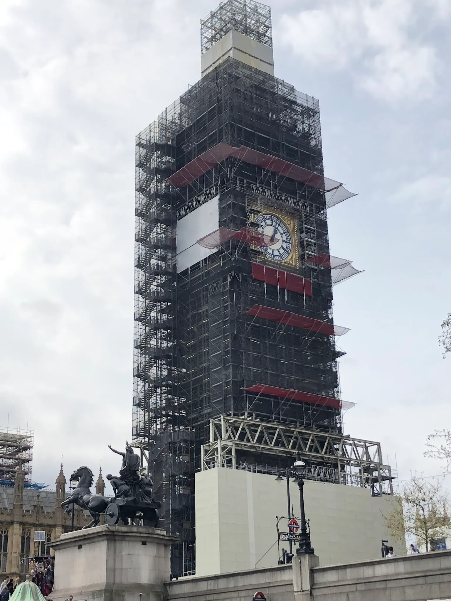 Big Ben being restored.