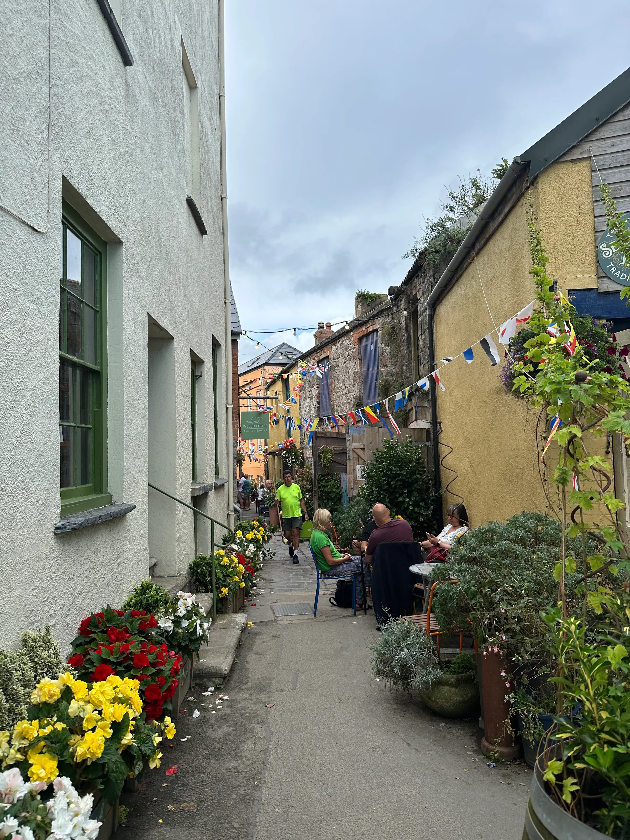 In Tenby, there were many corridors like this with beautiful flowers.