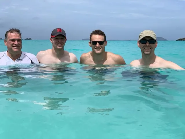 The male crew (minus Atticus). We wish Dustin and Neza could be here with us. Maybe another time.