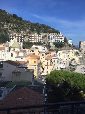 Looking back at one of the little villages that the SITA bus passed through.