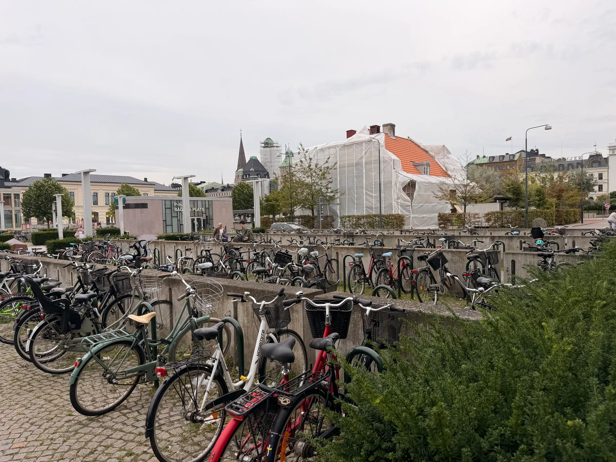 Bikes everywhere in Europe! Between bikes and public transportation, why would you ever need to drive.