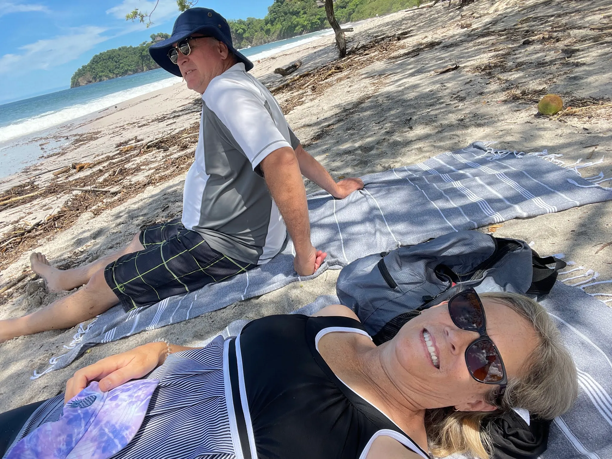 Kicking back enjoying Playa Flamingo….