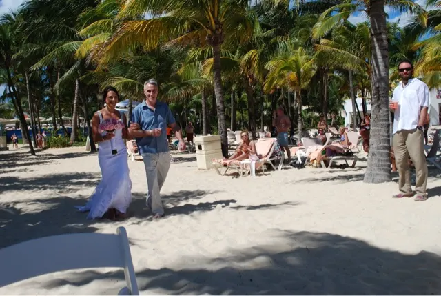 The vows being said....