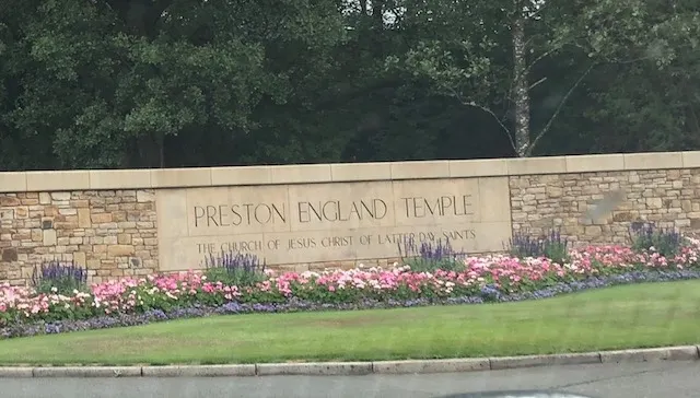 The entry sign to the temple site. This site had a Missionary Training Center, a Stake Center and Temple grounds. A pretty big complex...