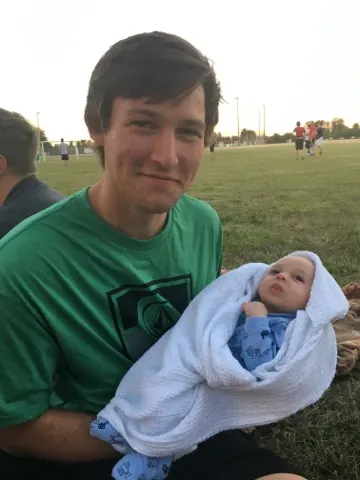 Beau with his nephew (Daniel) at the soccer fields.....