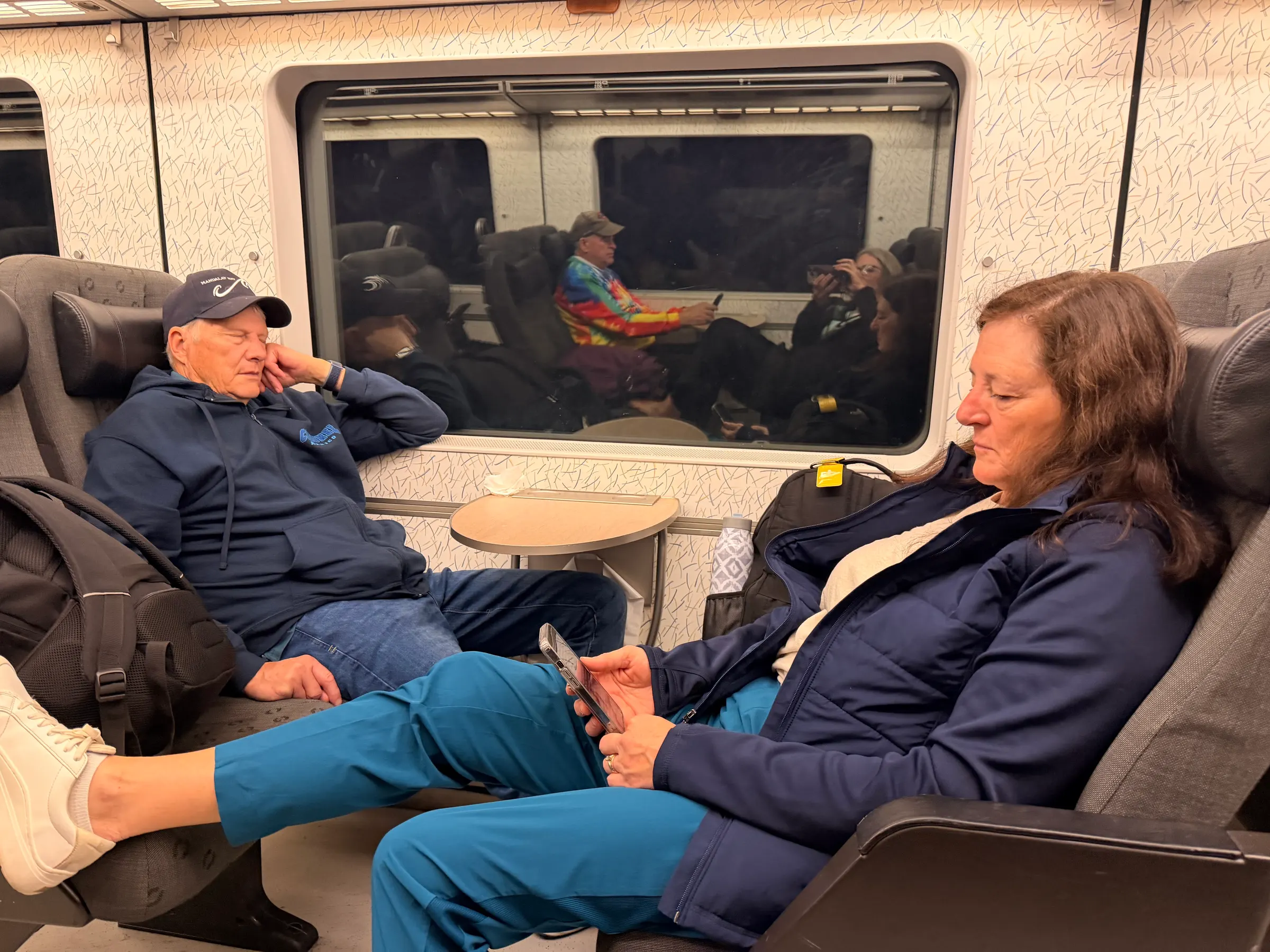 Our train ride to Malmo.