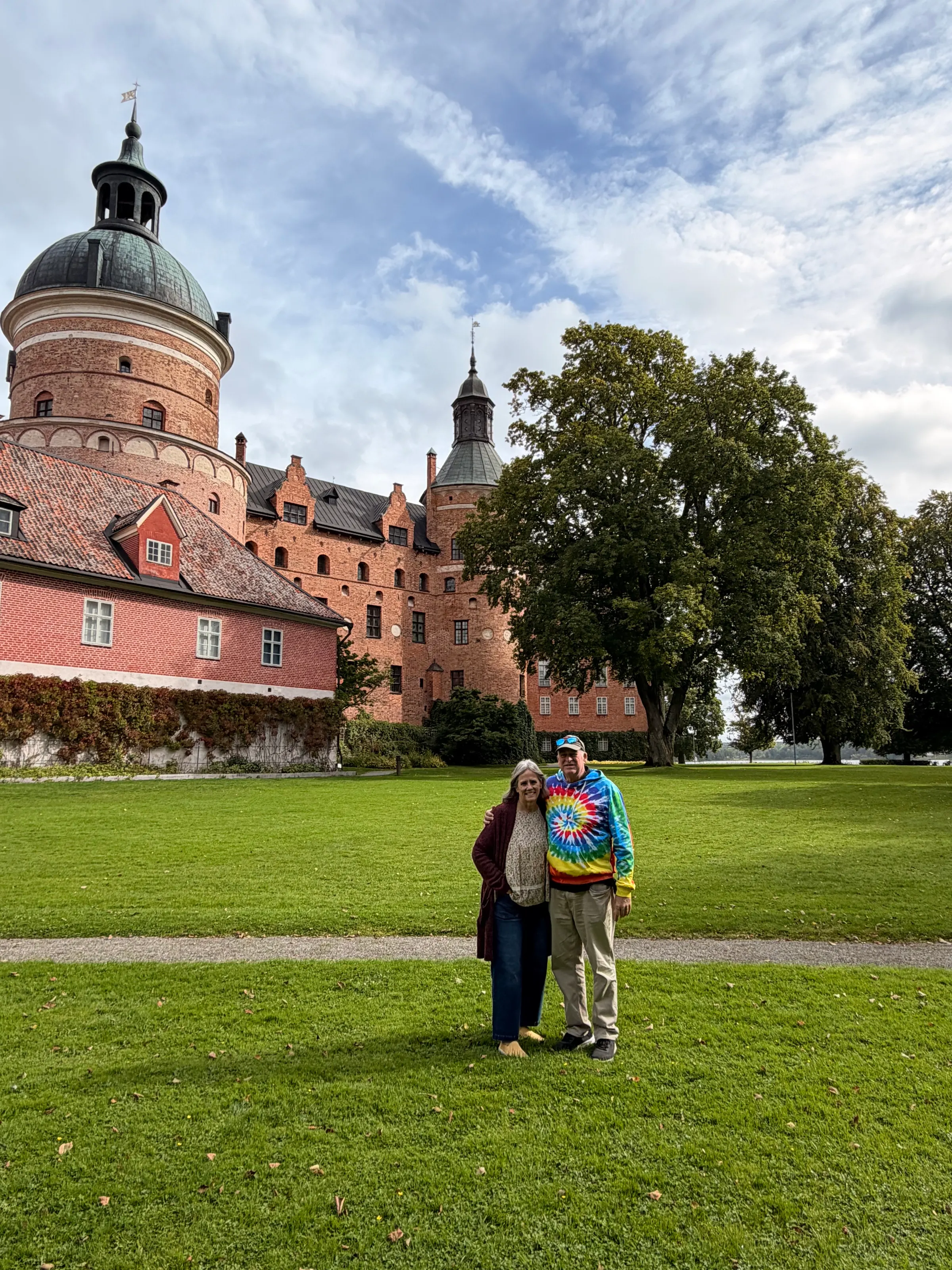 Us in front of Gripsholm Castle.