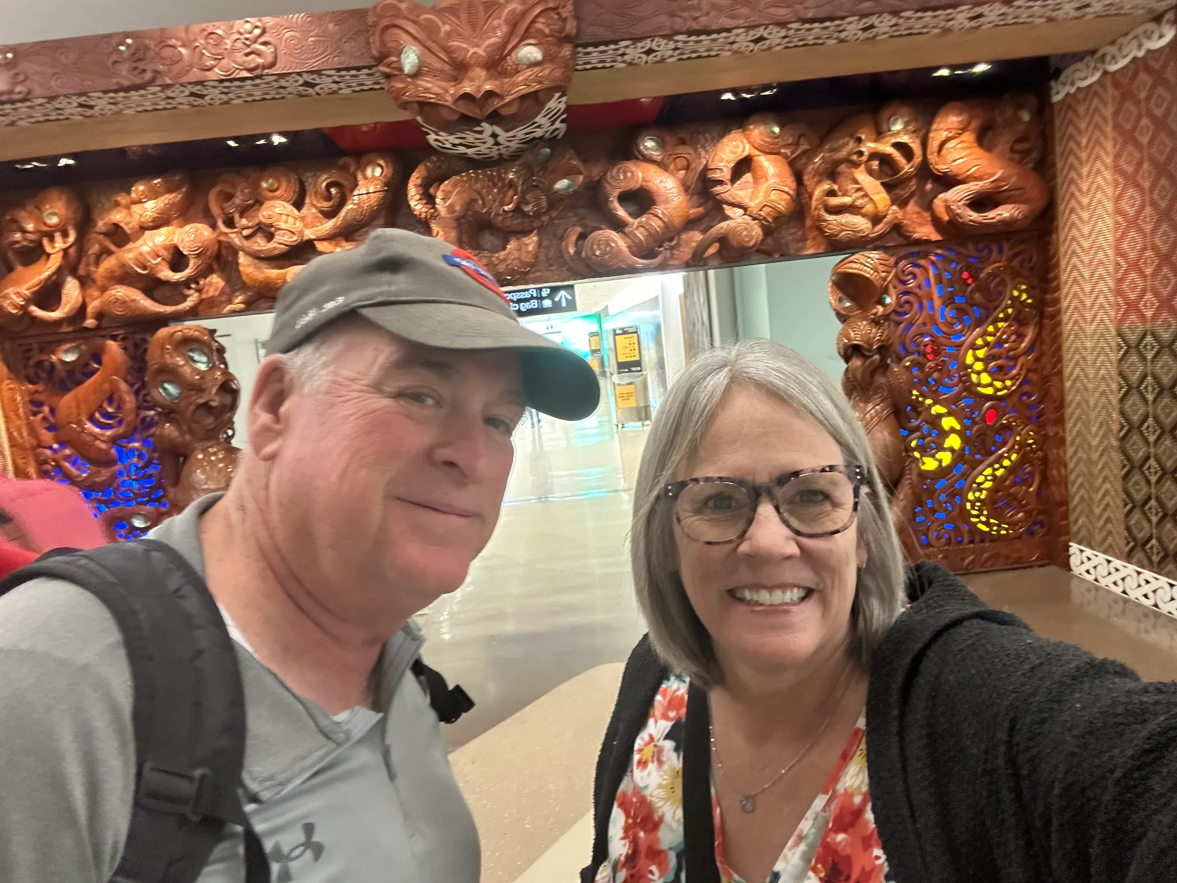 Welcome to Auckland entry portal in airport.
