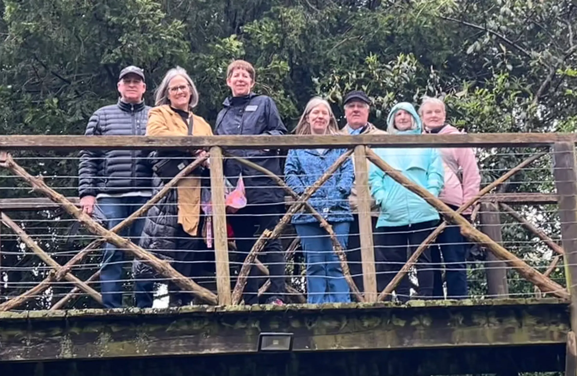 The group at the Plantation Gardens….