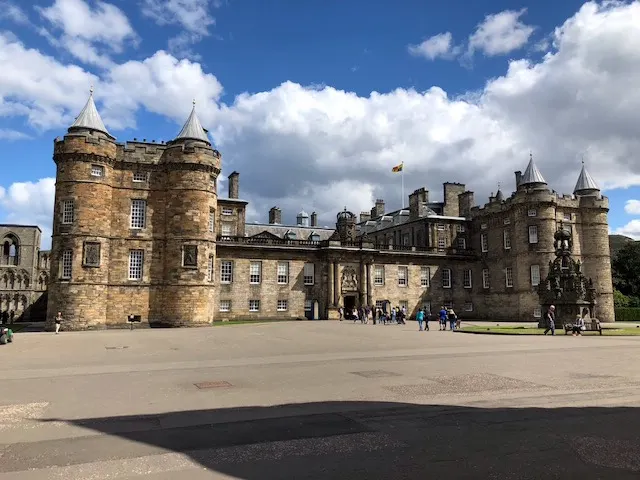 This is the outside of their Parliament. We went inside and walked around. The patterns over the windows were jokingly referred to has hair dryers, radar guns, etc.. One guy from the US said they look like Elvis' sideburns! It doesn't look like a Parliament building though...