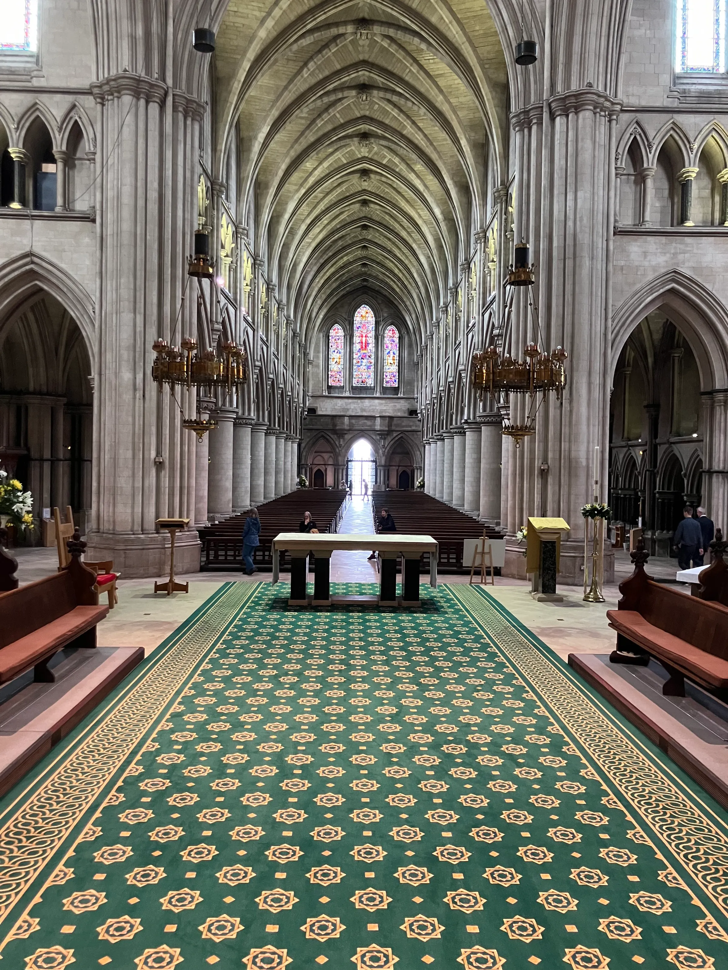 I believe this was in the Church of England Cathedral in Norwich.