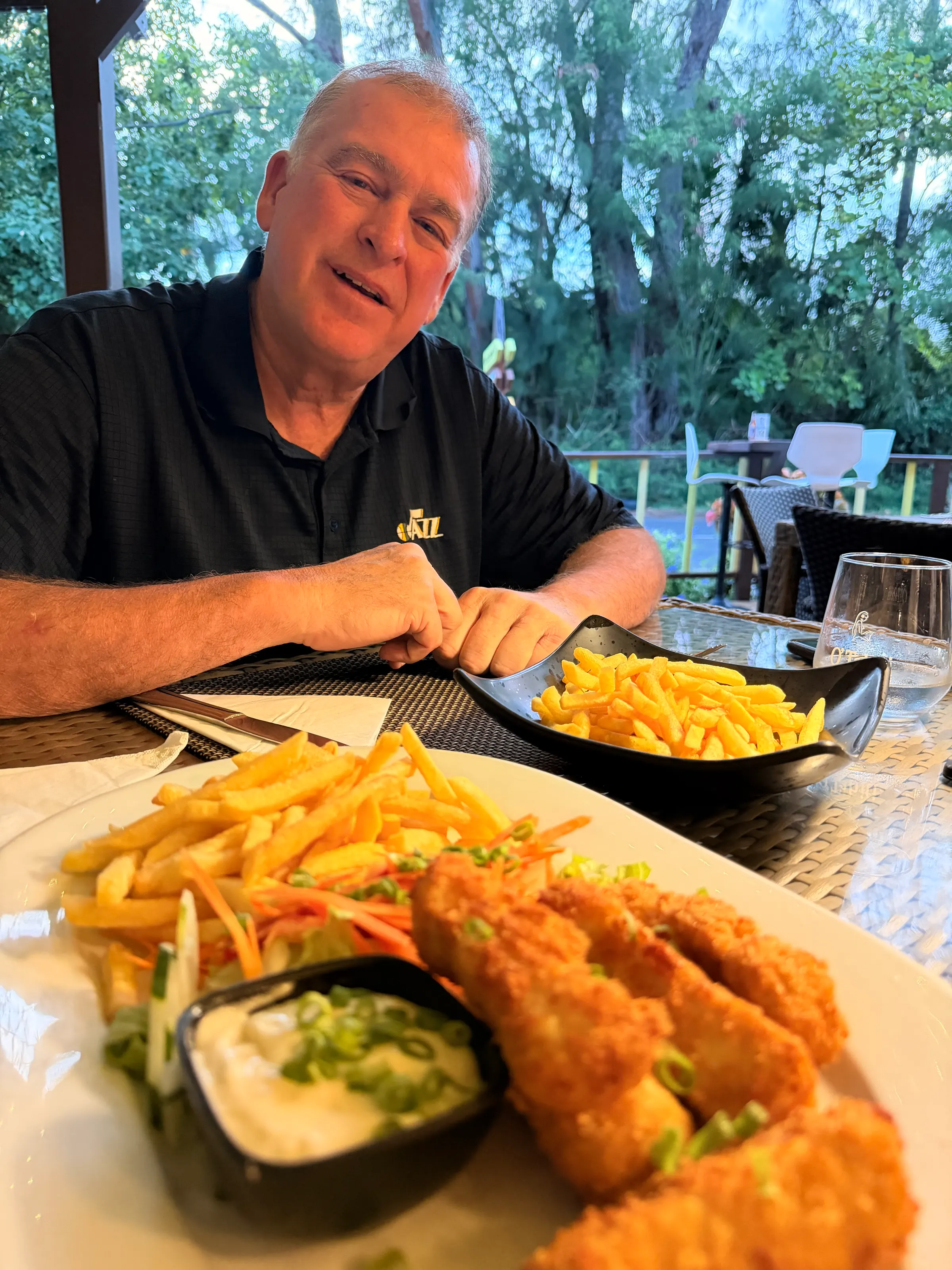To finish the day, we went to eat at a place called O2 Cocos. It’s a legitimate restaurant with a nice ambiance. We shared some fish and chips. They were pretty good.