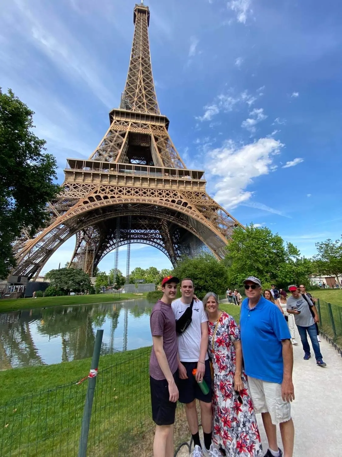 Nice photo of us with tower behind us. Too bad Jenny could not be in the picture with us. But good picture Jenny!