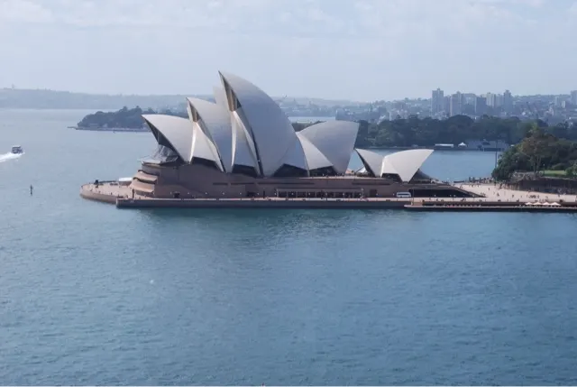 The famous Opera House....nice picture from where we were at on the bridge....