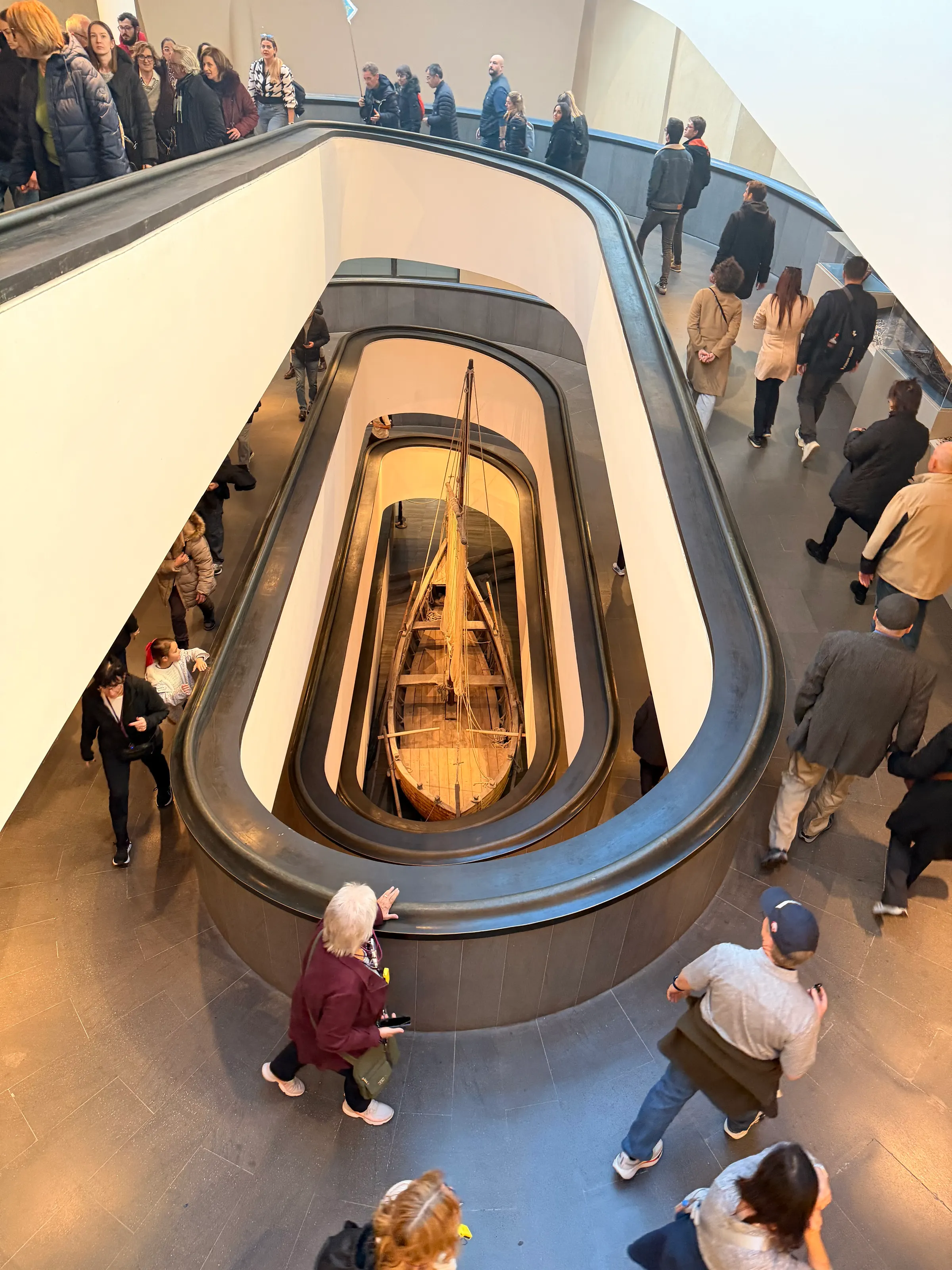This is the spiral staircase that you use to get up to the beginning of the Vatican Museums.