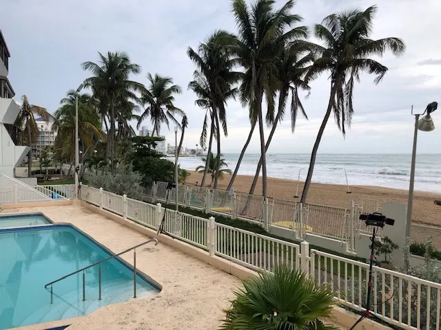 Our pool and private beach...supposedly.