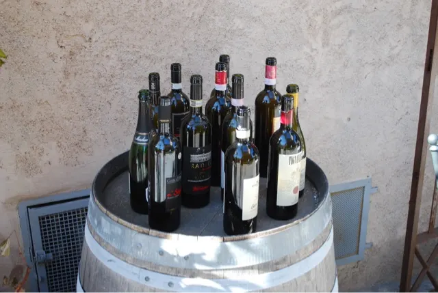 Lunch break....vino everywhere!