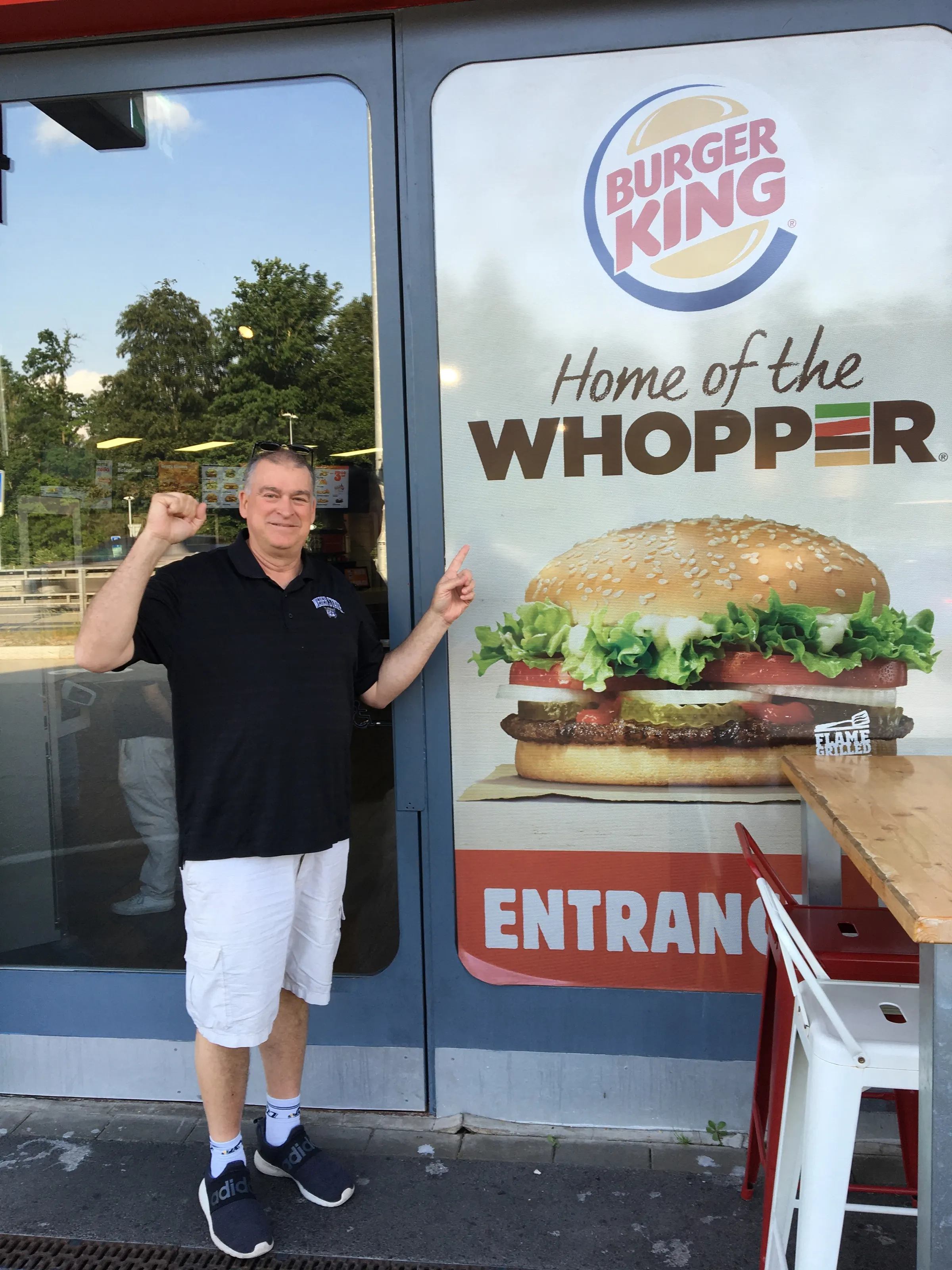 A Whopper…yum! You just can’t get away from American hamburger places.