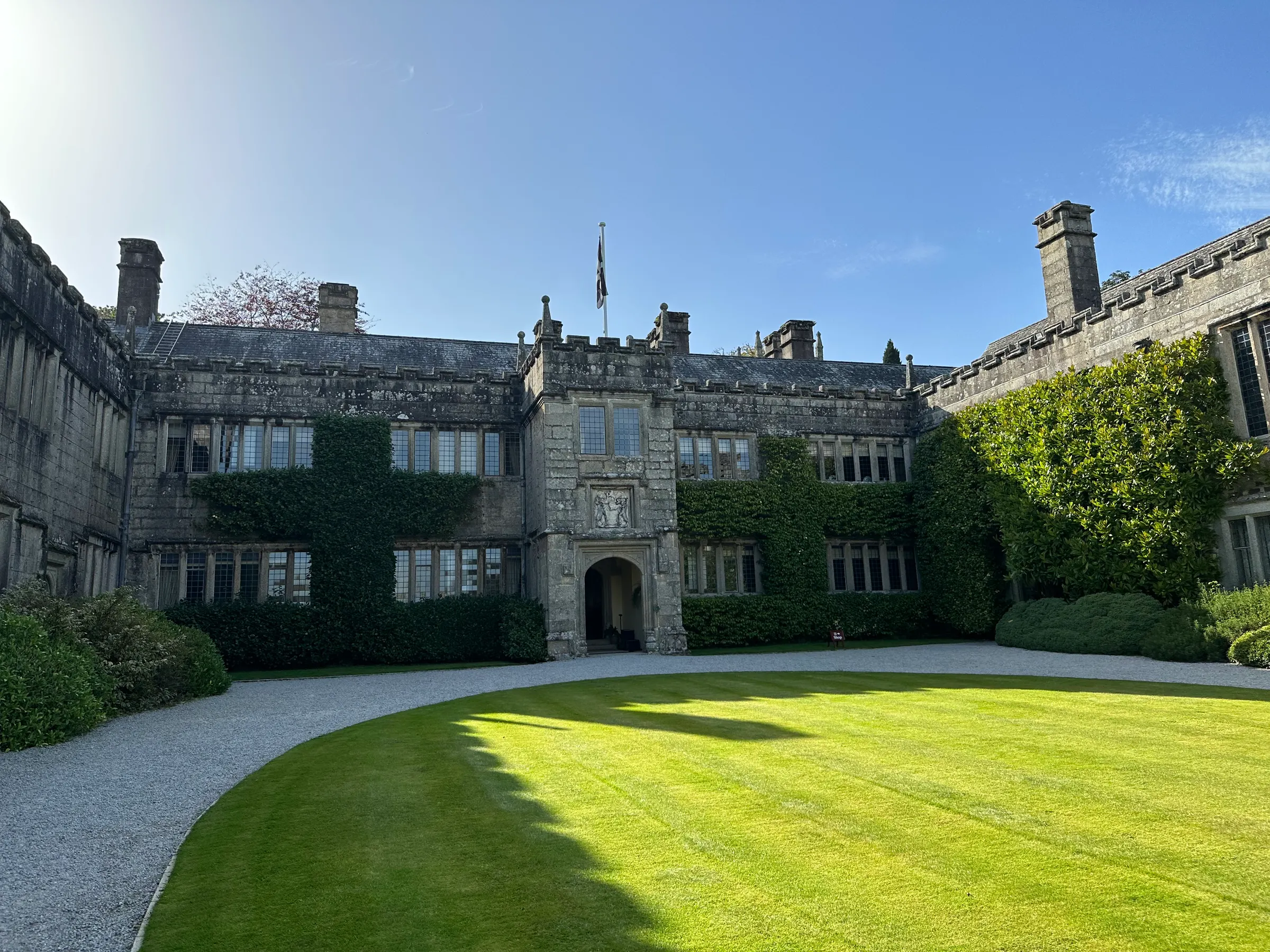 Lanhydrock House courtyard.