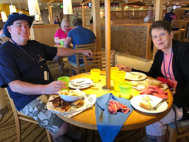 Lunch...Mongolian BBQ, plate of French Fries topped off with Key Lime pie.....yum!