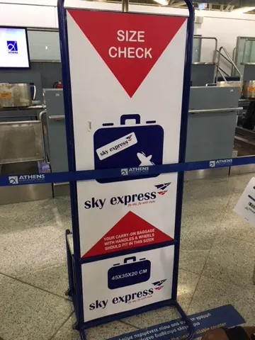 Size of luggage is key on these airlines. But we are passing so far.