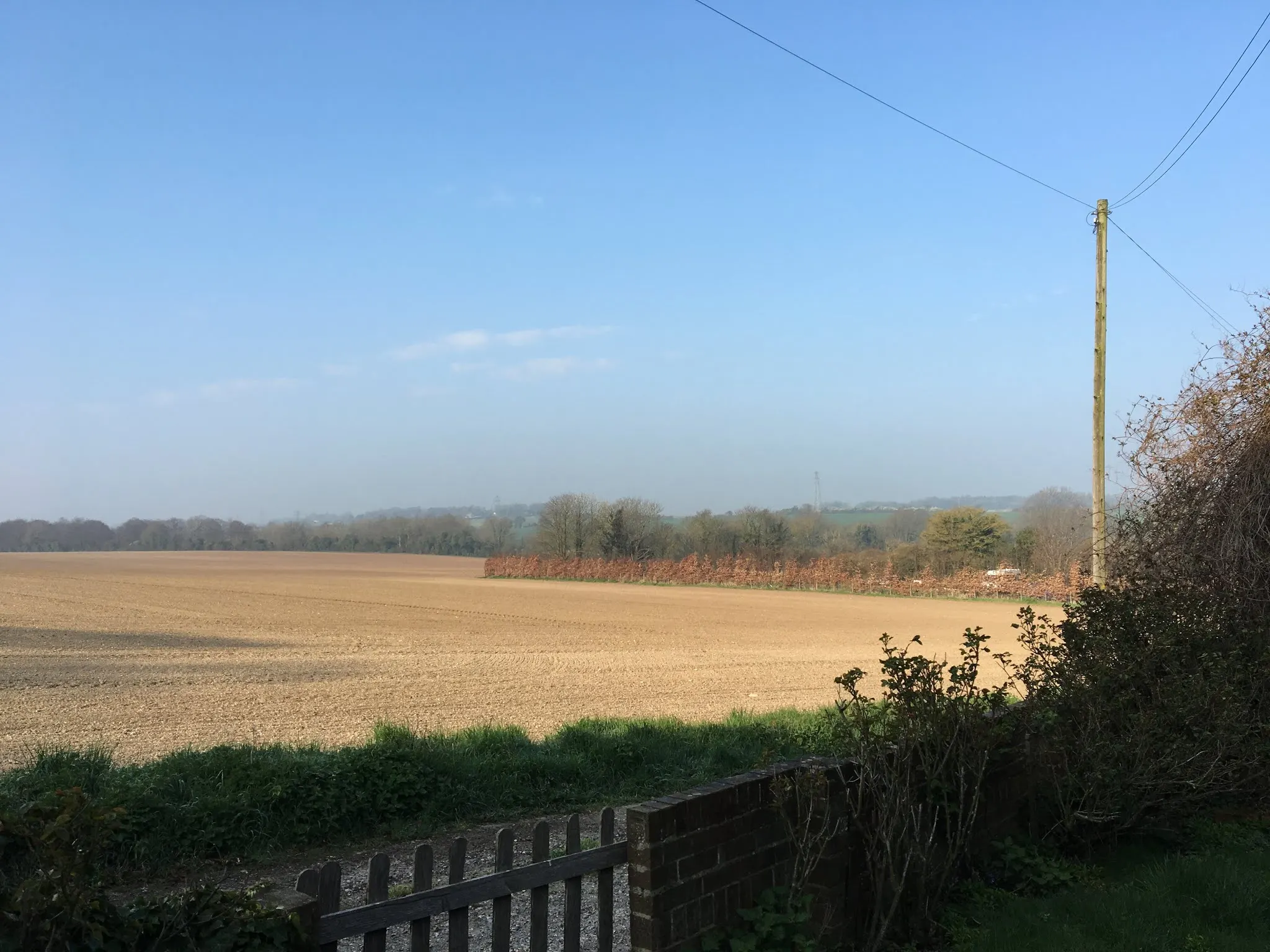 The field outside our cottage in Dover.