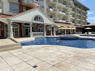 Our pool. That might be me out there swimming some laps. It’s not an orca…I know that much.